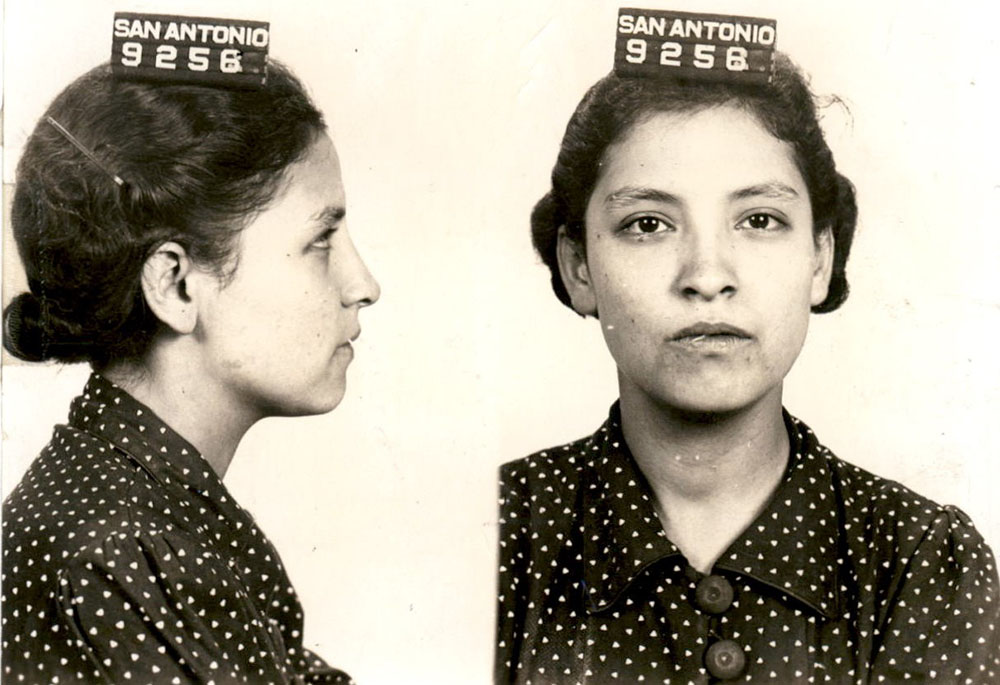 mug shot of Emma Tenayuca