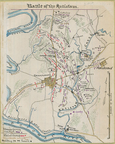 antietam battle map