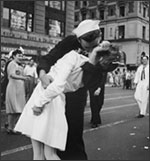 Kiss on V-J Day