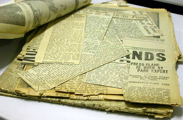 Preserving Newspaper Clippings
