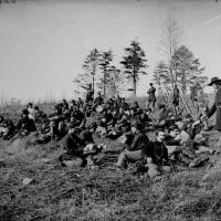2. Soldiers at rest after drill, Petersburg, Va., 1864.