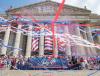 National Archives Building on July 4 with streamers