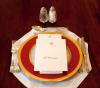 Place setting for a White House dinner