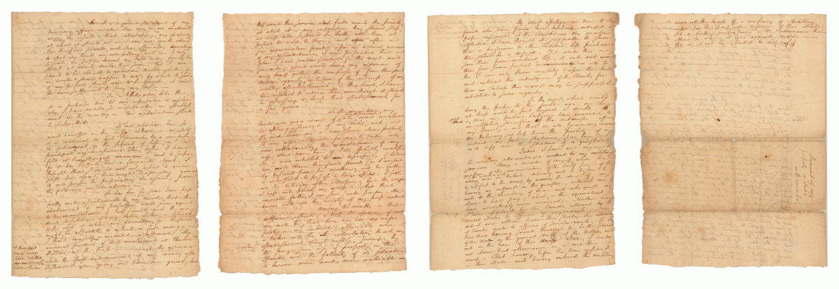Hamilton Documents on Display in the Rotunda of the National Archives.