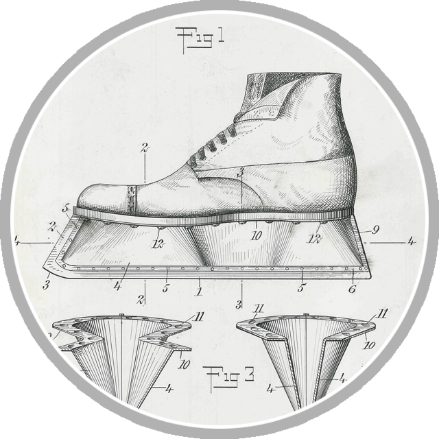 Hockey skate patent portal graphic