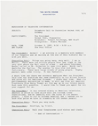 telephone of pdf conversation memorandum from Today's Document Archives the National